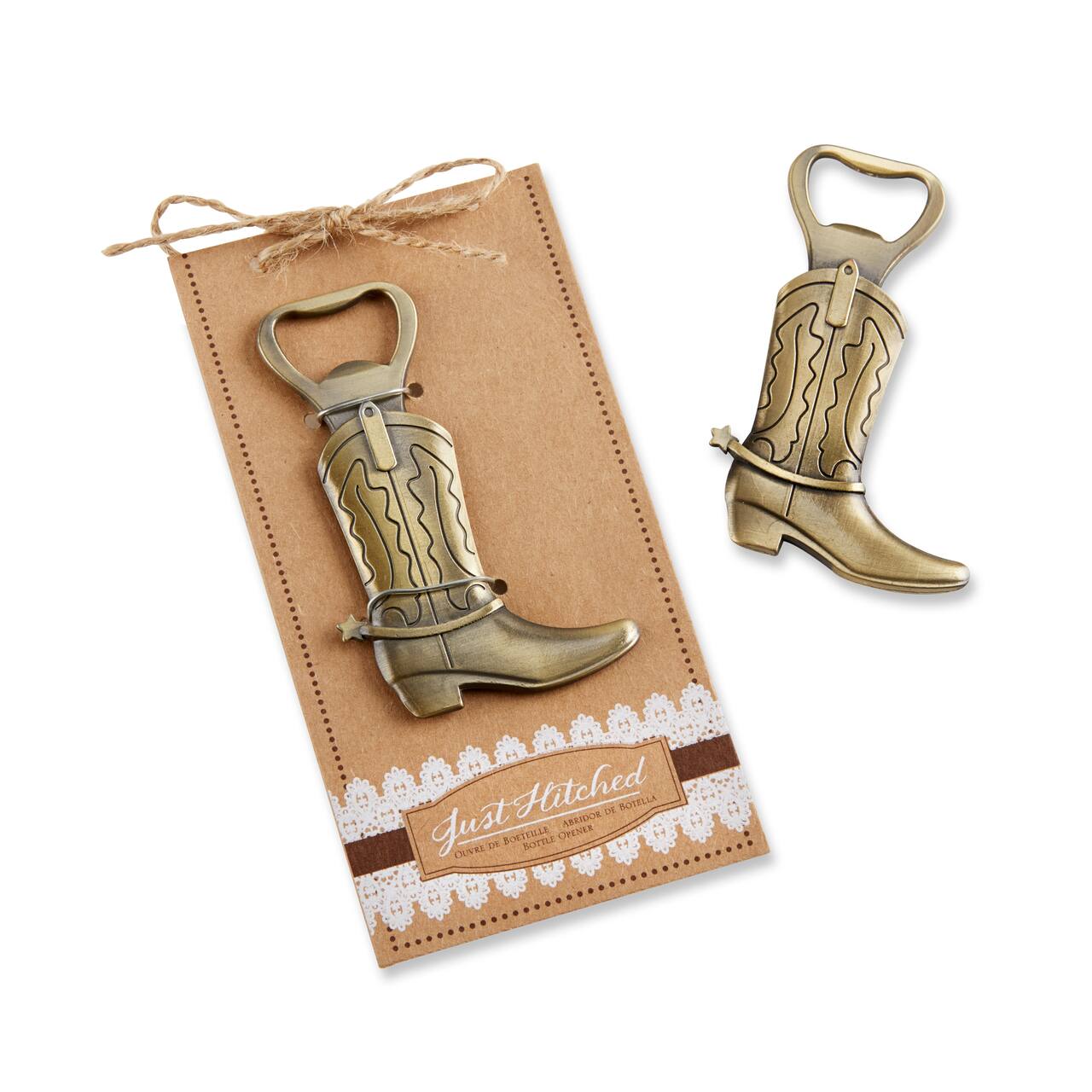 Kate Aspen&#xAE; Just Hitched Cowboy Boot Bottle Opener, 4ct.